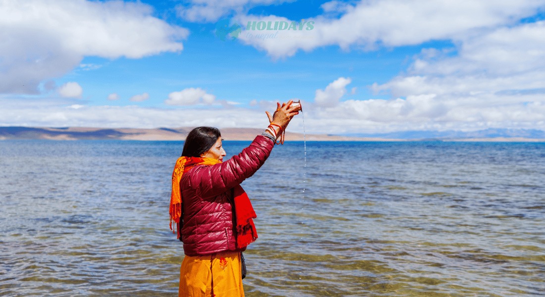 Day 05 : Purang - Drive to Mansarovar Parikrama (4550M,102 Km 4 Hrs ,Holy bath,Pooja,Homa)